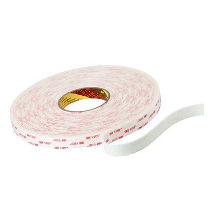 3M Vhb Tape 4932, White, 3/8 In X 72 Yd, 25 Mil 7010373118